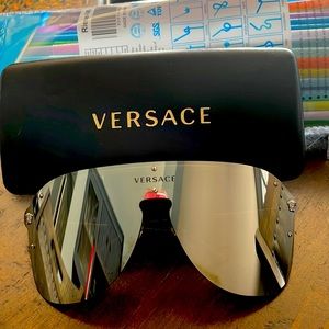 Versace oversized wrap glasses